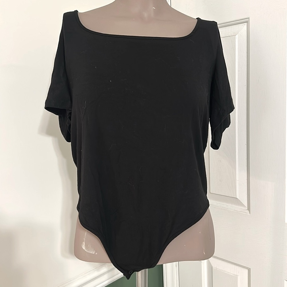 Sofia Jeans by Sofia Vergara Women's Ruched Sleeve Bodysuit sz XL